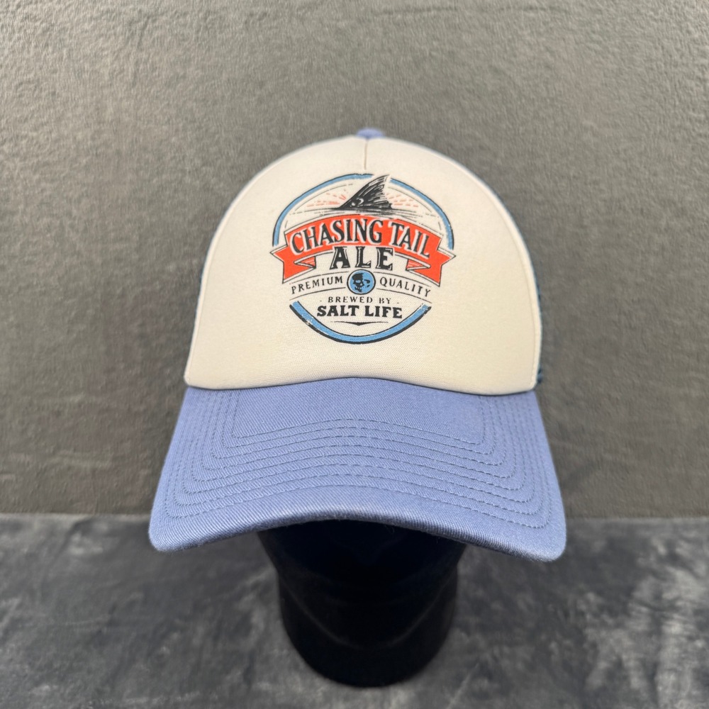 Salt Life Trucker Hat Mens OSFM Chasing Tail Ale Mesh Snapback Excellent